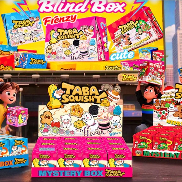Taba squishy case of 12  Mystery Box small new in box sealed Blind Box - Picture 7 of 13
